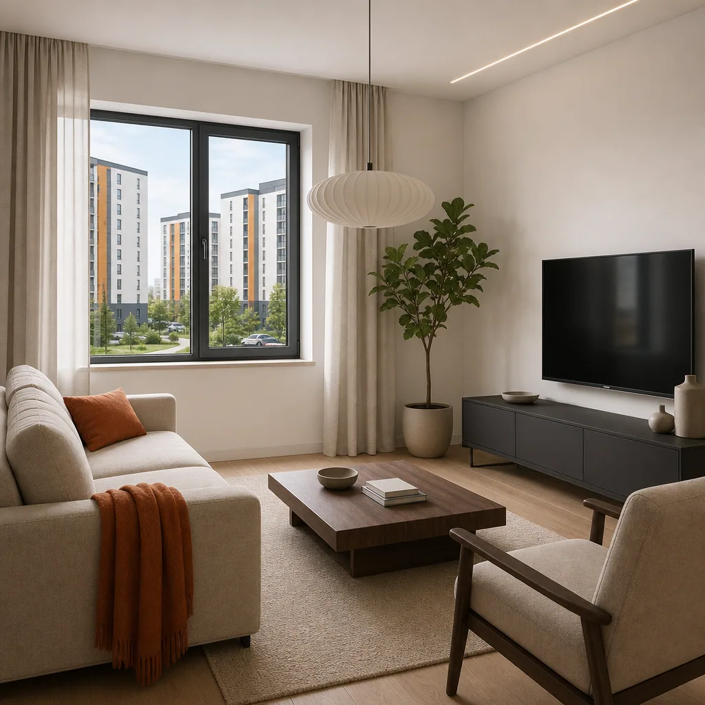 1-но комн. · 70,94 м² — вид квартиры